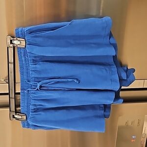 💕LUCY LOVE💕 Elastic Waist Derby Skort ~ Dark Blue Large NWOT